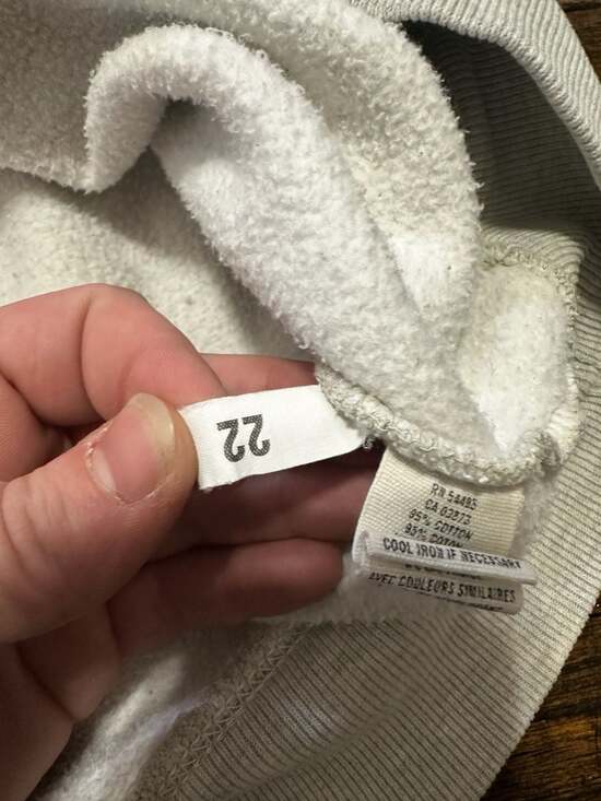 Vintage Y2K Green and White American Eagle Hoodie Athletics Large - Picture 8 of 9